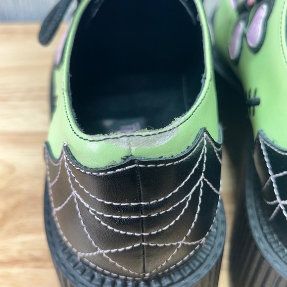 YRU x Hello Kitty Frankenstein  Platform Creepers Lime Green  Women Shoes size 9 - Picture 9 of 12